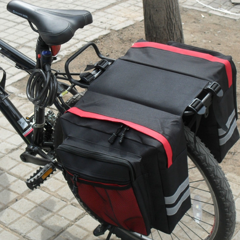 Mountain Biking Fanny Pack - الدراجات مزدوجة الجانب الخلفي رف الدراجة