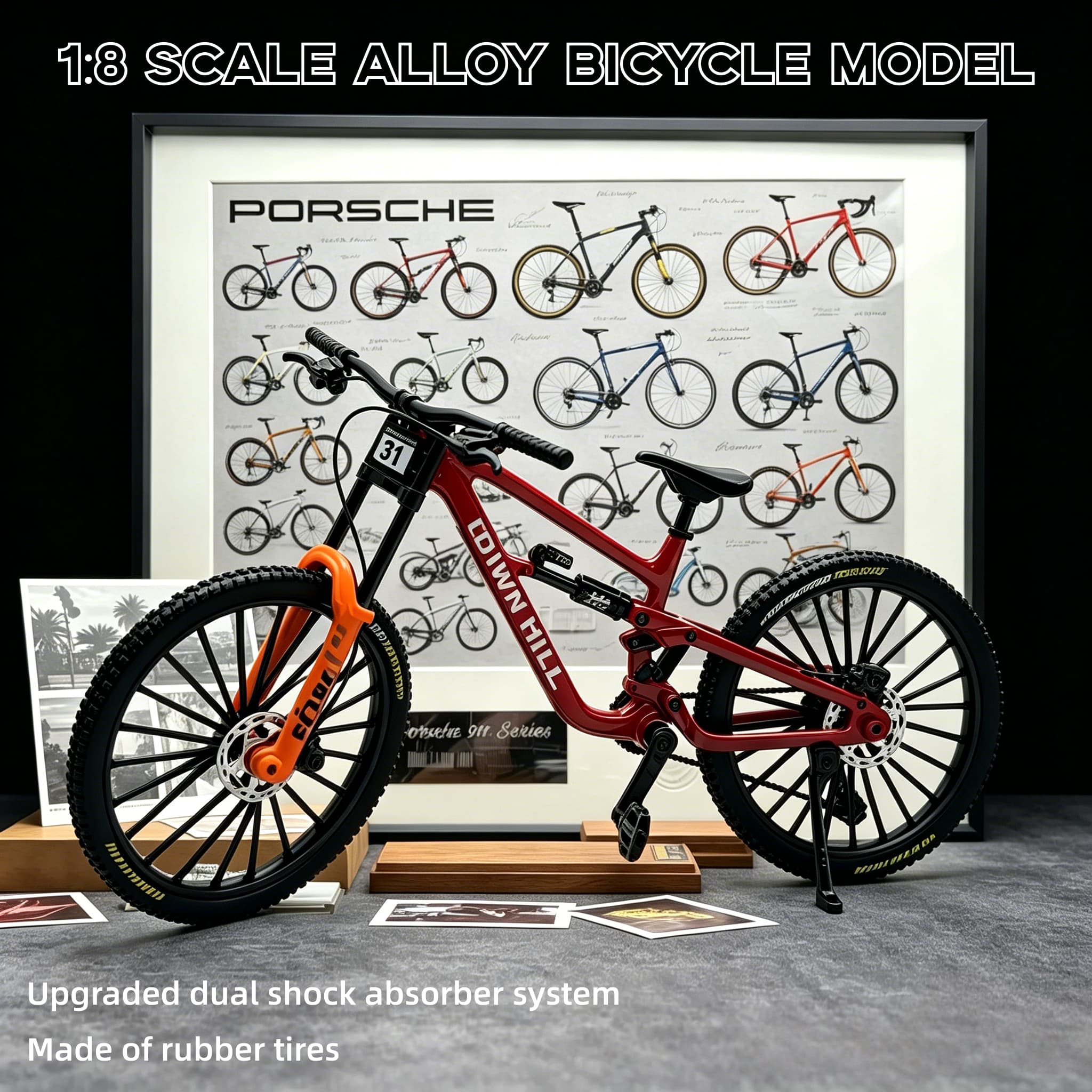 Mountain Biking Track - نموذج دراجة جبلية من سبيكة معدنية