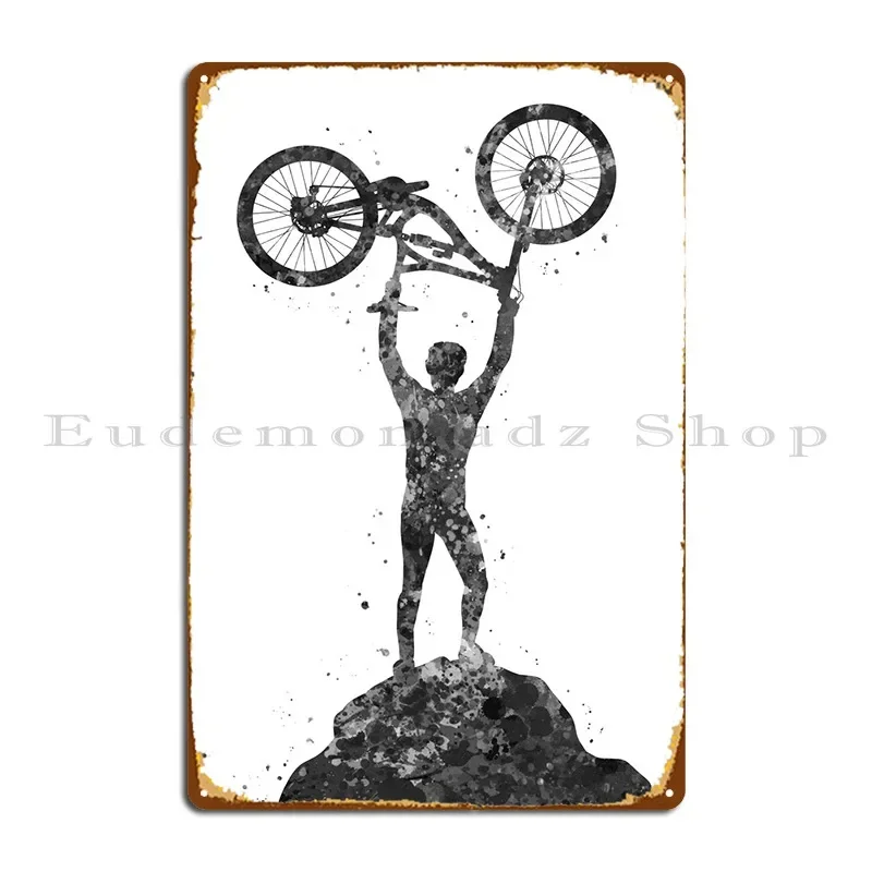 لافتة معدنية بتصميم دراجة جبلي - مراجعة Mountain Biking Europe وسعره