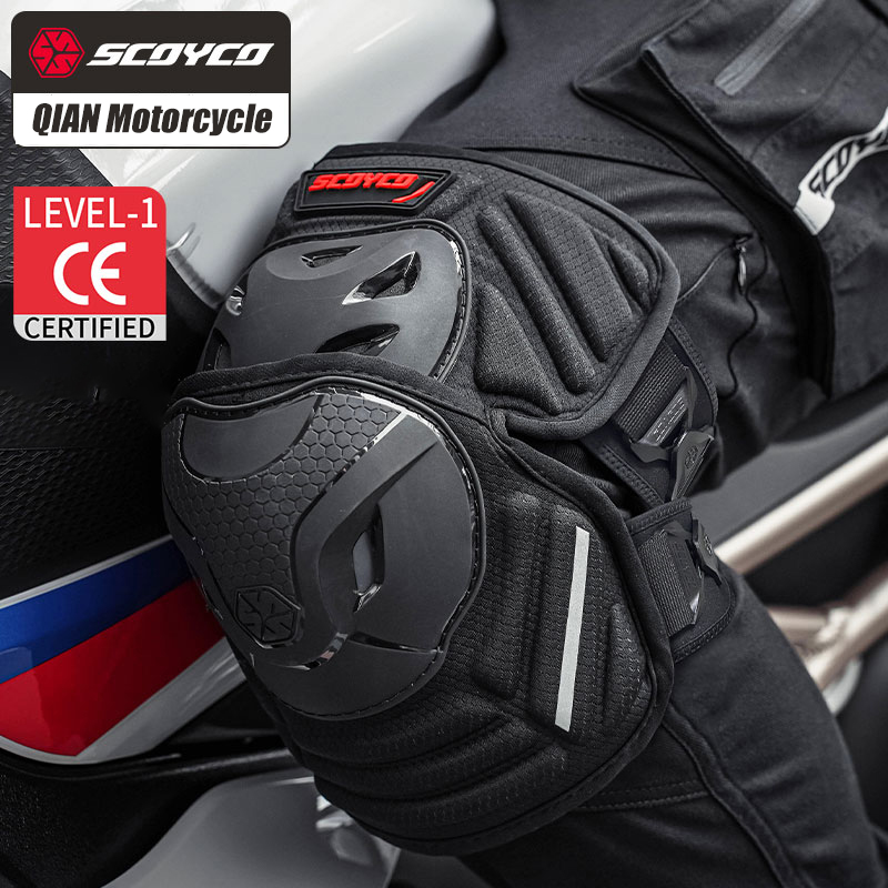 SCOYCO دراجة نارية منصات الركب - مراجعة Mountain Biking Knee Pads وسعره
