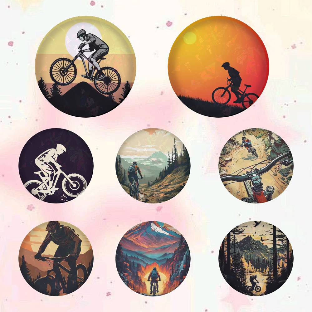 دبابيس زينة كرتونية دائرية للد - مراجعة Mountain Biking Japan وسعره
