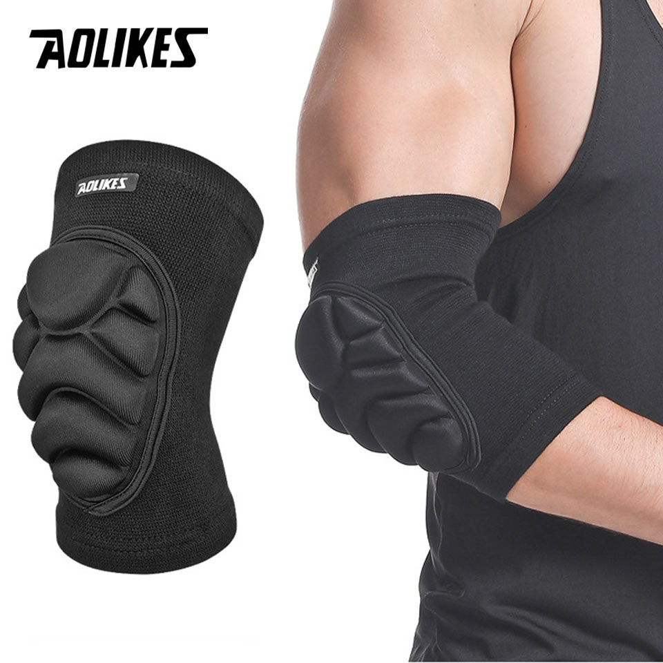 AOLIKES 1 زوج وسادات الكوع حام - مراجعة Mountain Biking Knee Pads وسعره